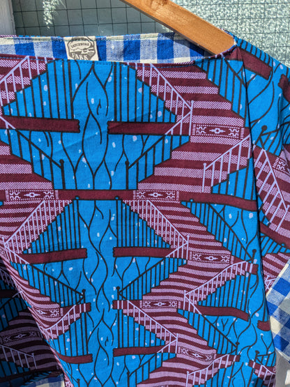 Handmade African Wax Print Square-Cut Top
