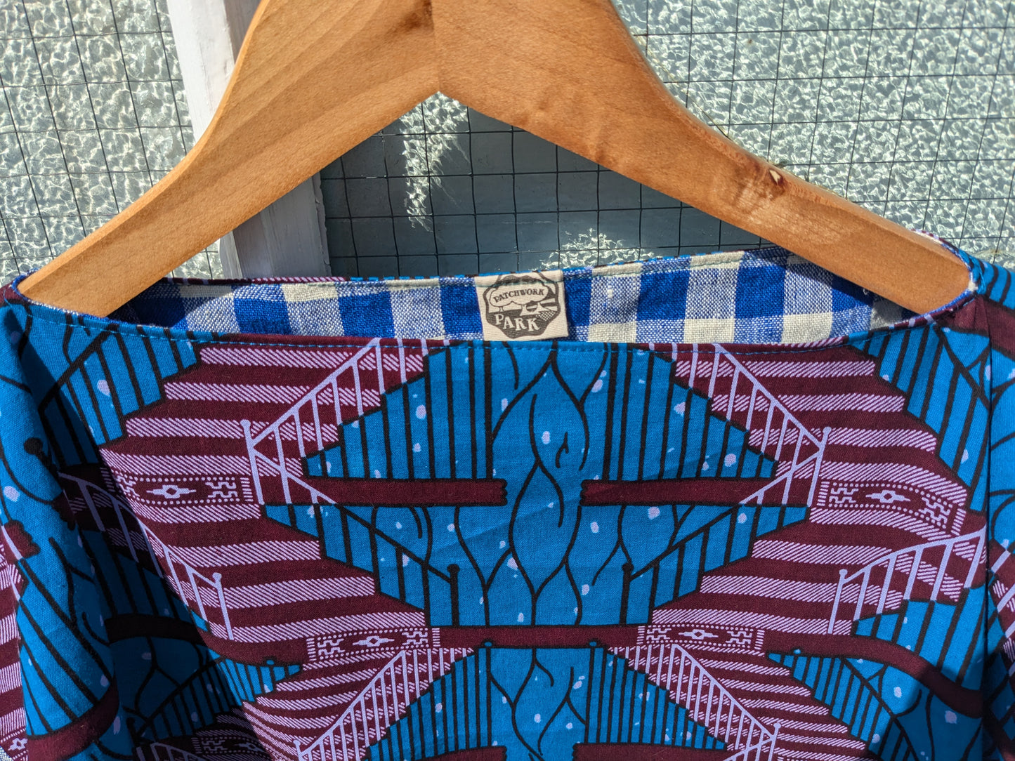 Handmade African Wax Print Square-Cut Top