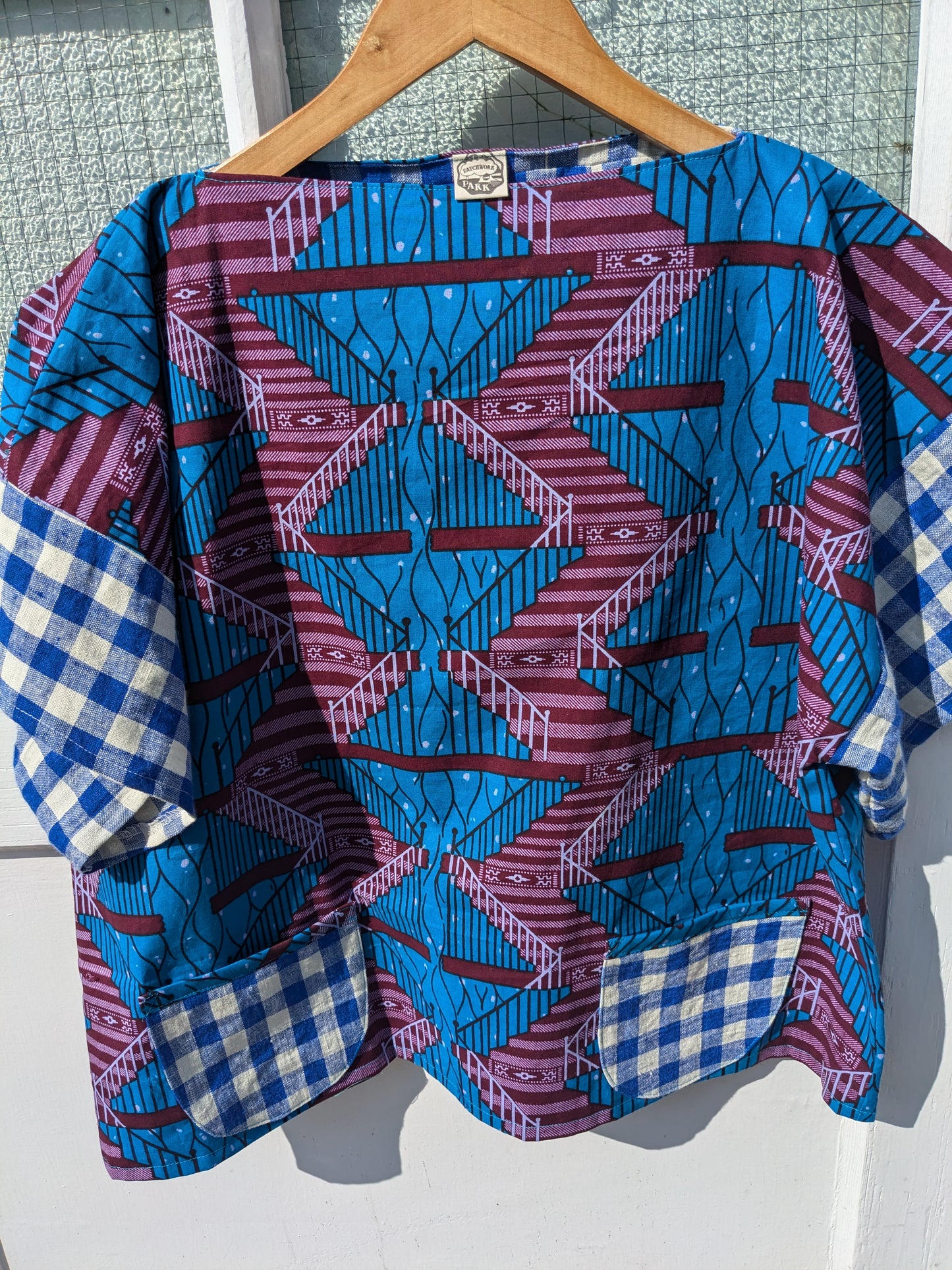 Handmade African Wax Print Square-Cut Top