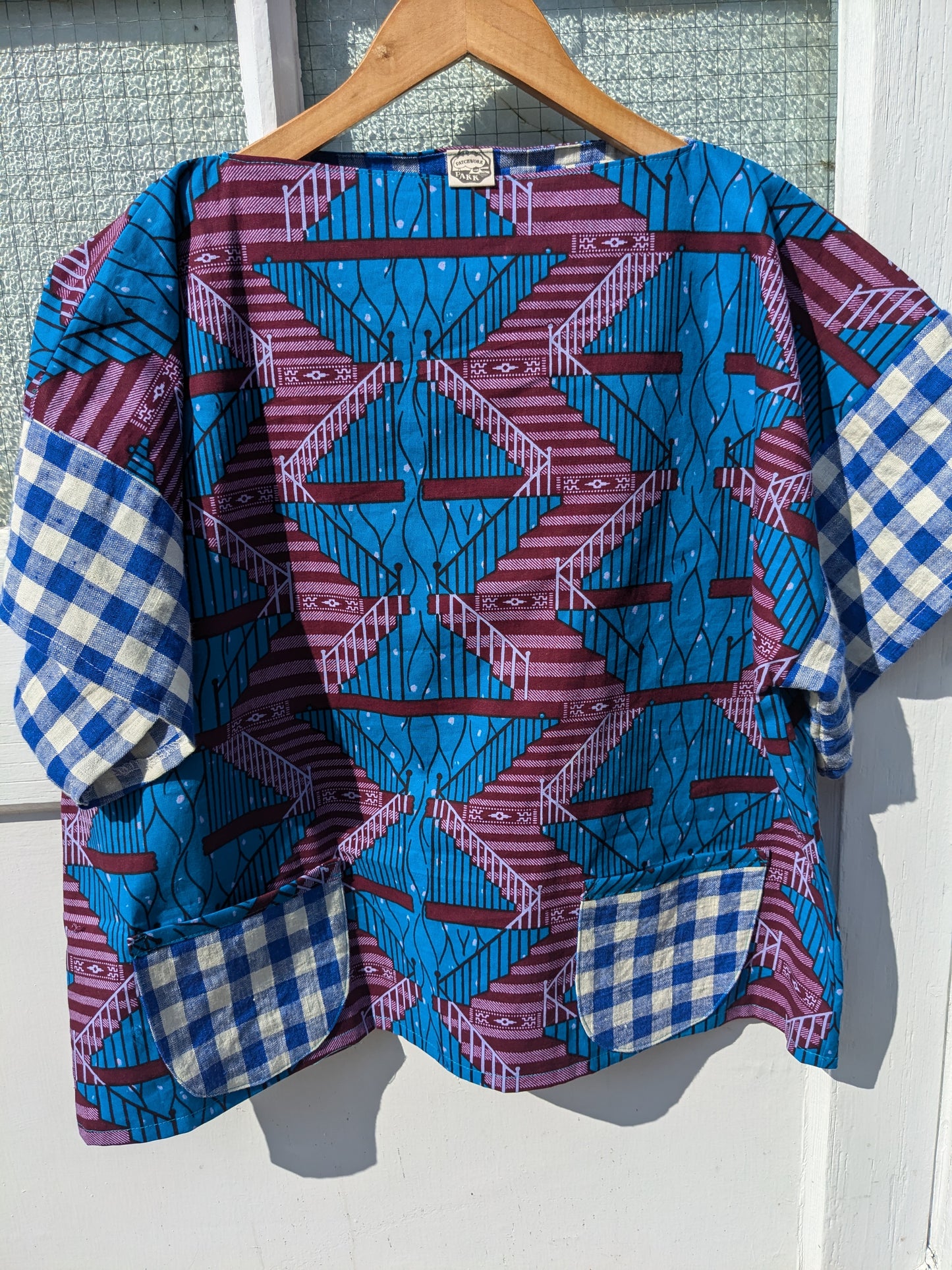 Handmade African Wax Print Square-Cut Top