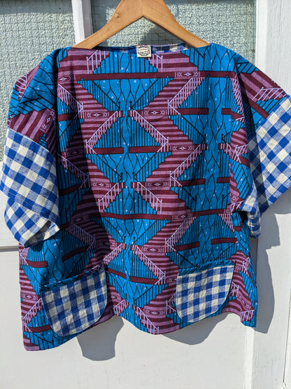 Handmade African Wax Print Square-Cut Top