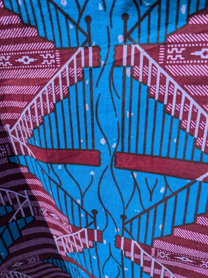 Handmade African Wax Print Square-Cut Top