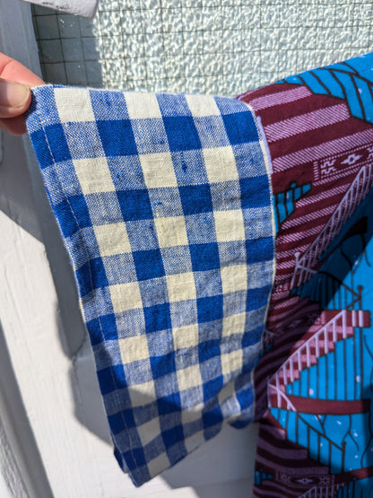 Handmade African Wax Print Square-Cut Top