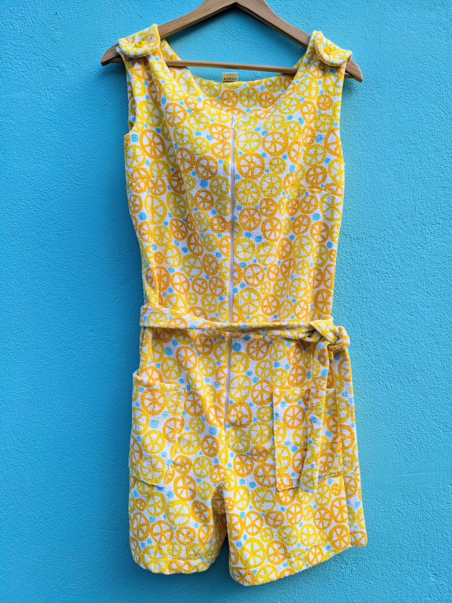 Handmade Vintage Towelling Playsuit