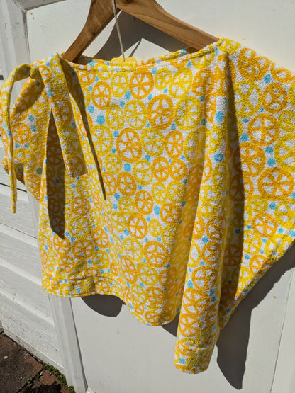 Handmade Vintage Toweling Top & Shorts Set