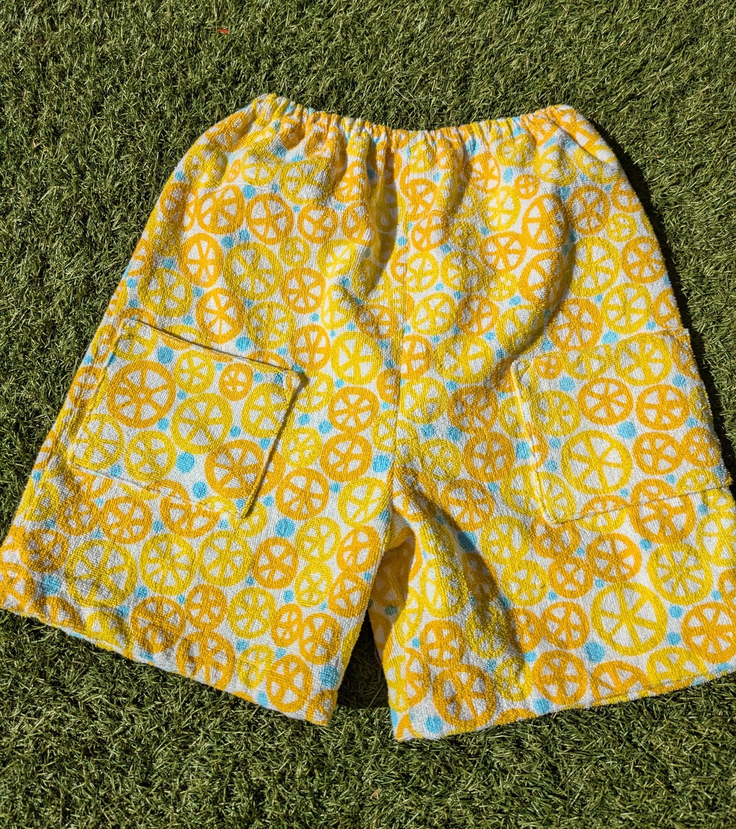 Handmade Vintage Toweling Top & Shorts Set