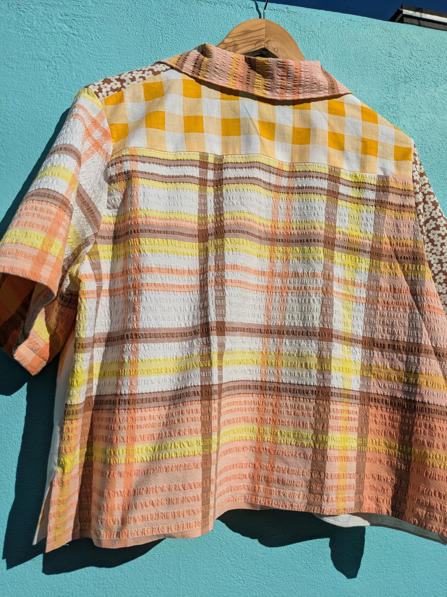 Handmade Vintage Summer Field Tea Towel Shirt