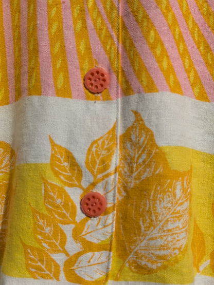 Handmade Vintage Summer Field Tea Towel Shirt