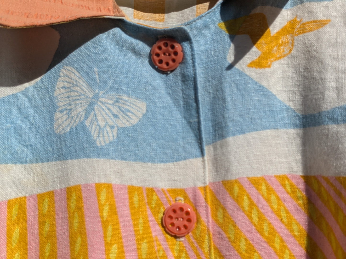 Handmade Vintage Summer Field Tea Towel Shirt