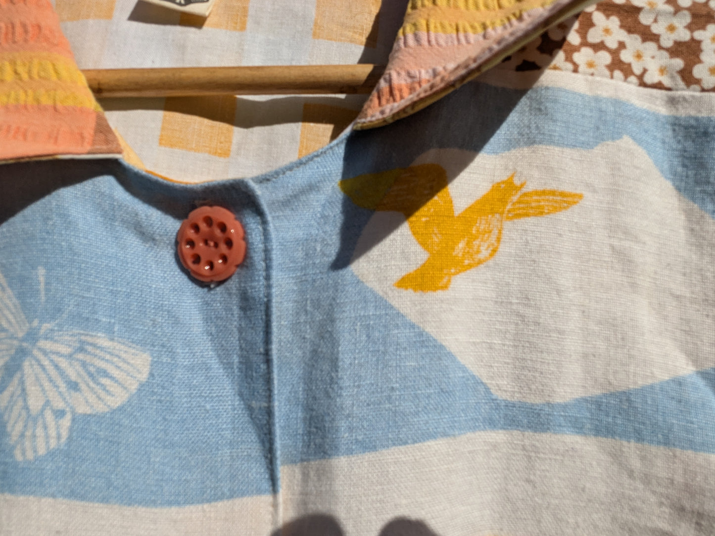 Handmade Vintage Summer Field Tea Towel Shirt