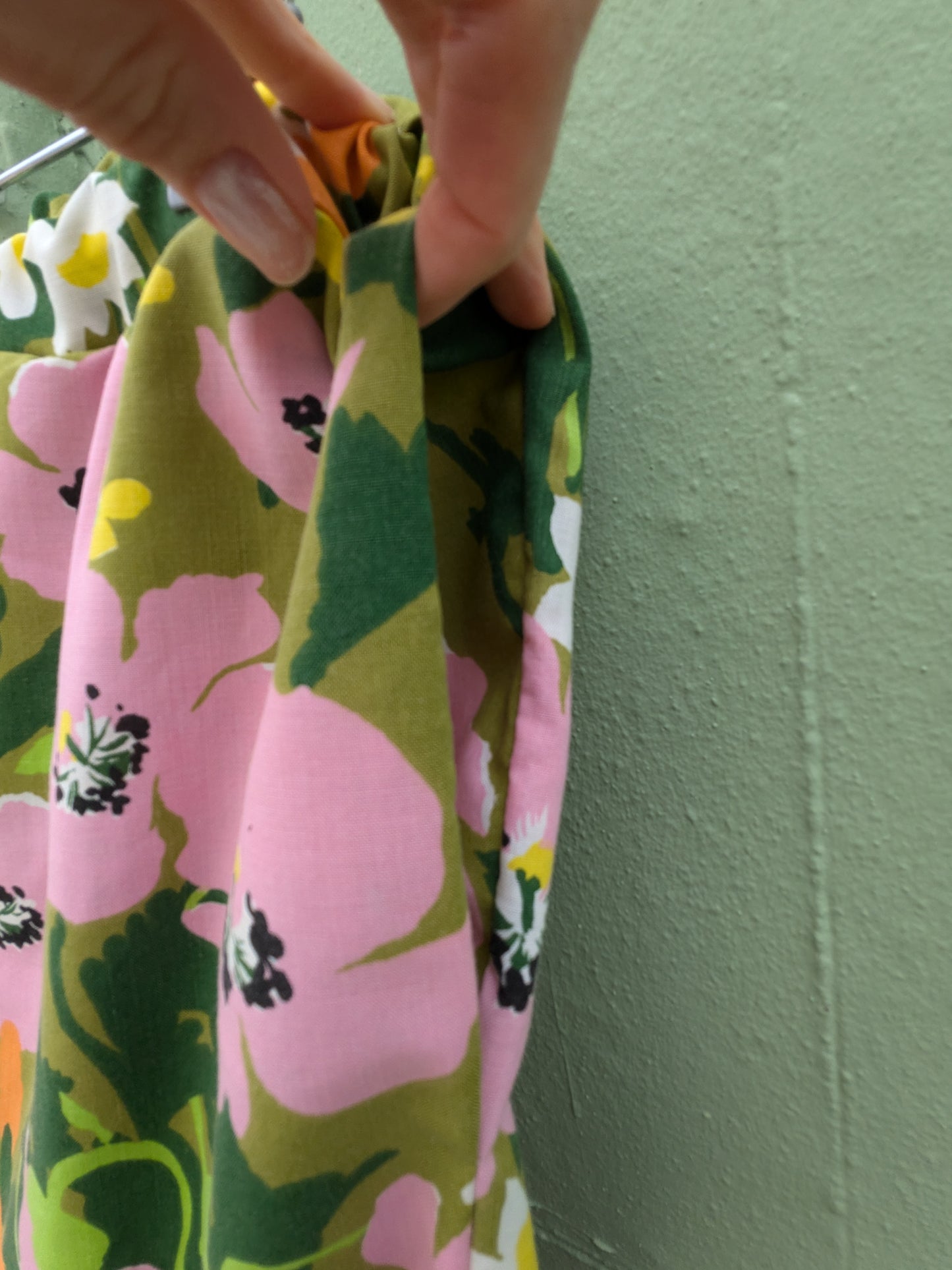 Handmade Vintage Fabric Floral Trousers