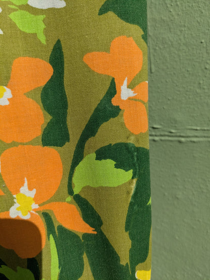 Handmade Vintage Fabric Floral Trousers