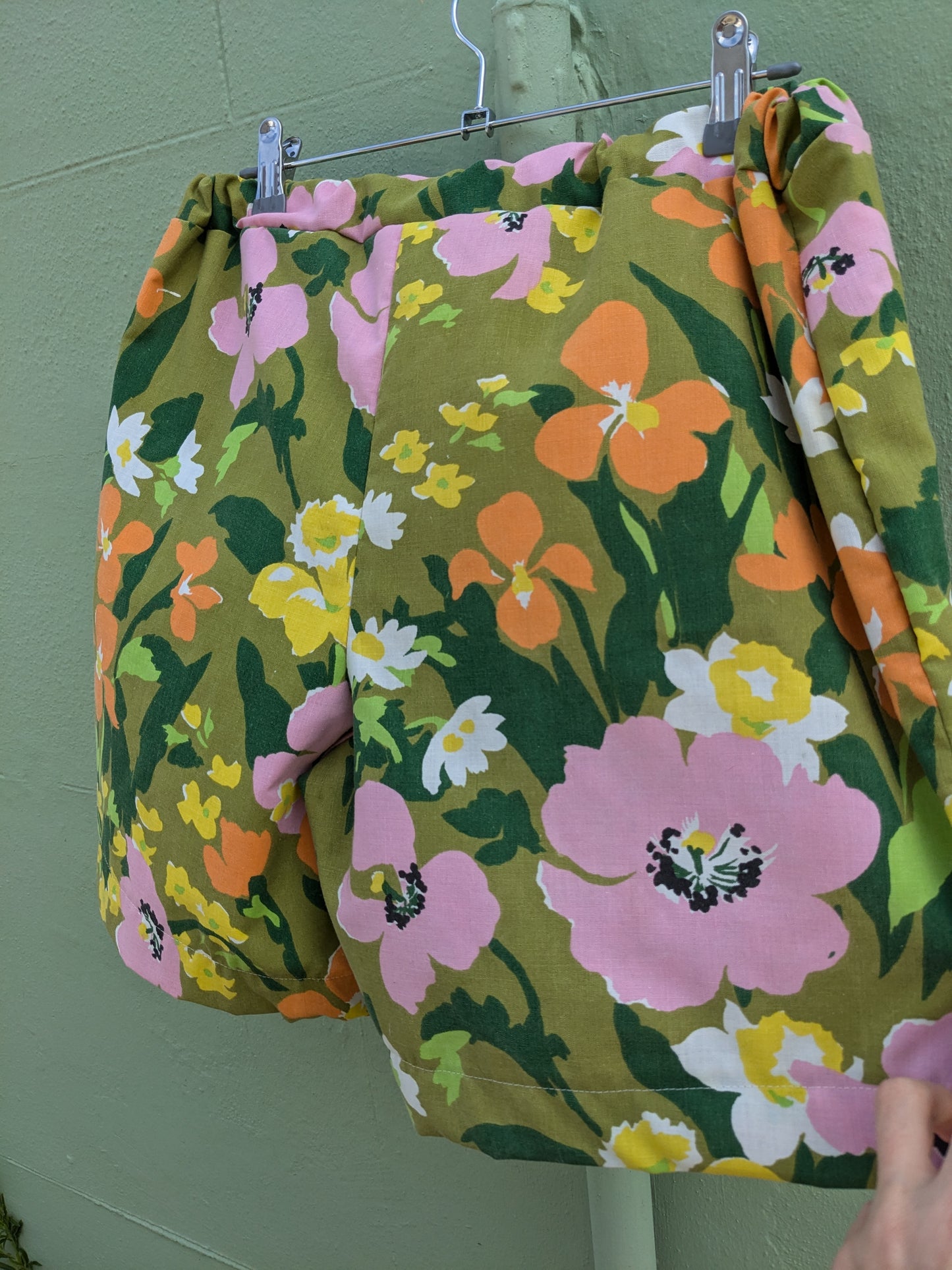 Handmade Vintage Fabric Floral Shorts
