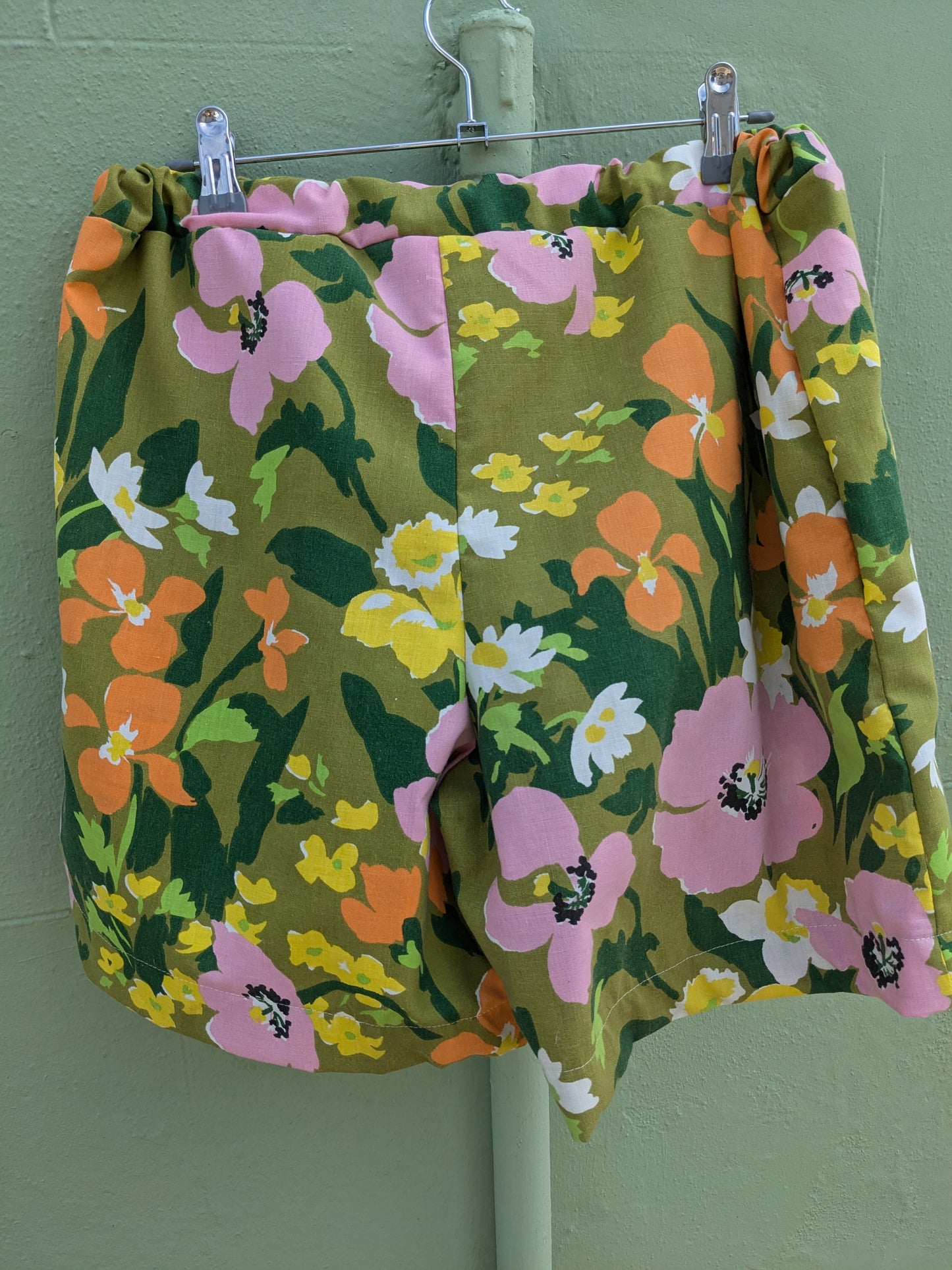 Handmade Vintage Fabric Floral Shorts