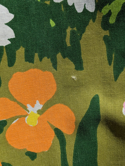 Handmade Vintage Fabric Floral Trousers